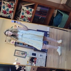 Free People Light Blue Mini Dress